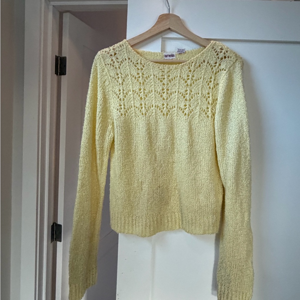 Amelia Yellow Textured Top